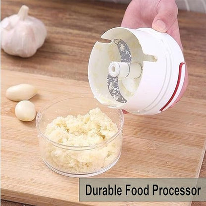 MINI FOOD CHOPPER Powerful Meat Grinder Hand-power Food