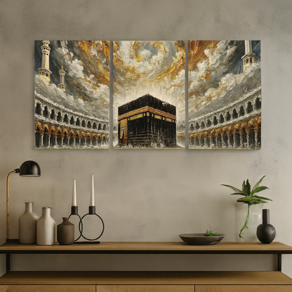 Khana Kaba Wooden Wall Art