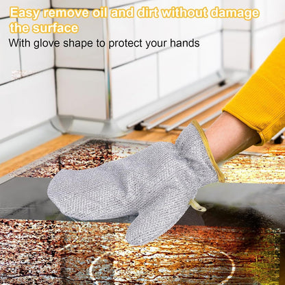 Title: Heavy-Duty Silver Heat-Resistant Oven Mitts