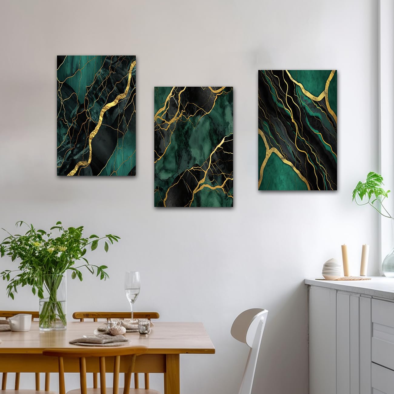 3 Pc Marble Design Phototiles Wall Art Set