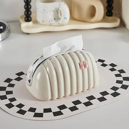 Decorative Shell Tissue Box Case Elegant And Modern