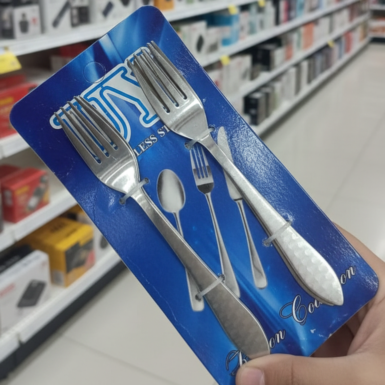 6 Pcs Stainless Steel Table Fork Set
