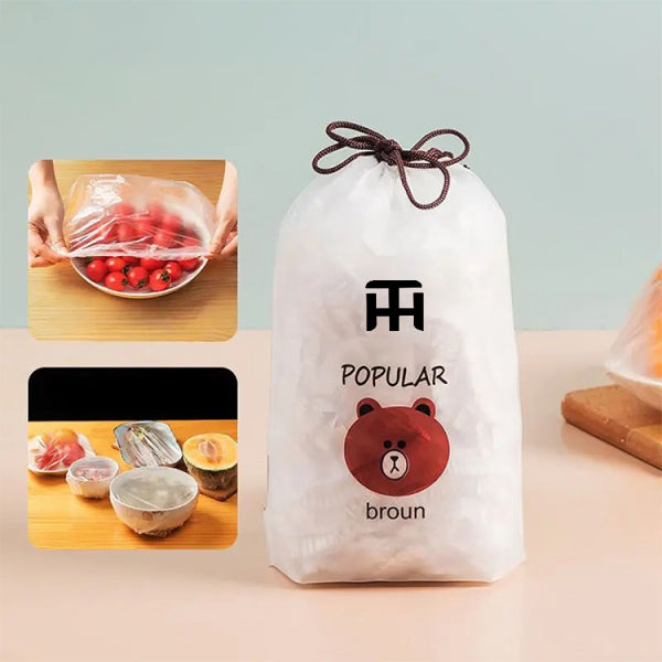 Combo Deal Disposable Food Cover Plastic Wrap 100