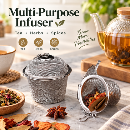 Portable Reusable Stainless Steel Tea Infuser