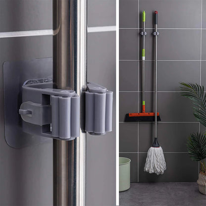 1 Pc Mop and Broom Self Adhesive Holder