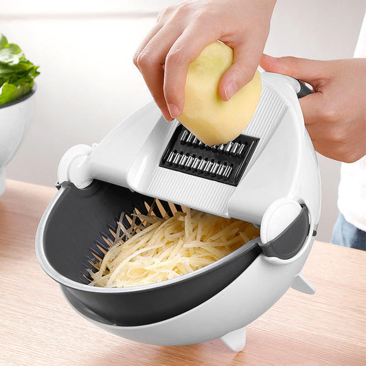 9-in-1 Multifunctional Vegetable Cutter & Colander Bowl