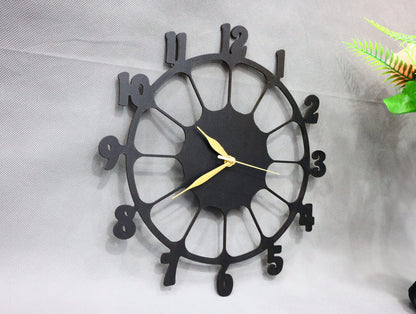 Retro Design 3D Wooden wall clock for Living
