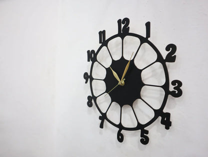 Retro Design 3D Wooden wall clock for Living