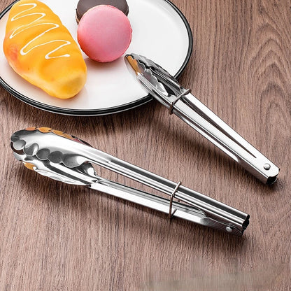 stainless steel BBQ tongs