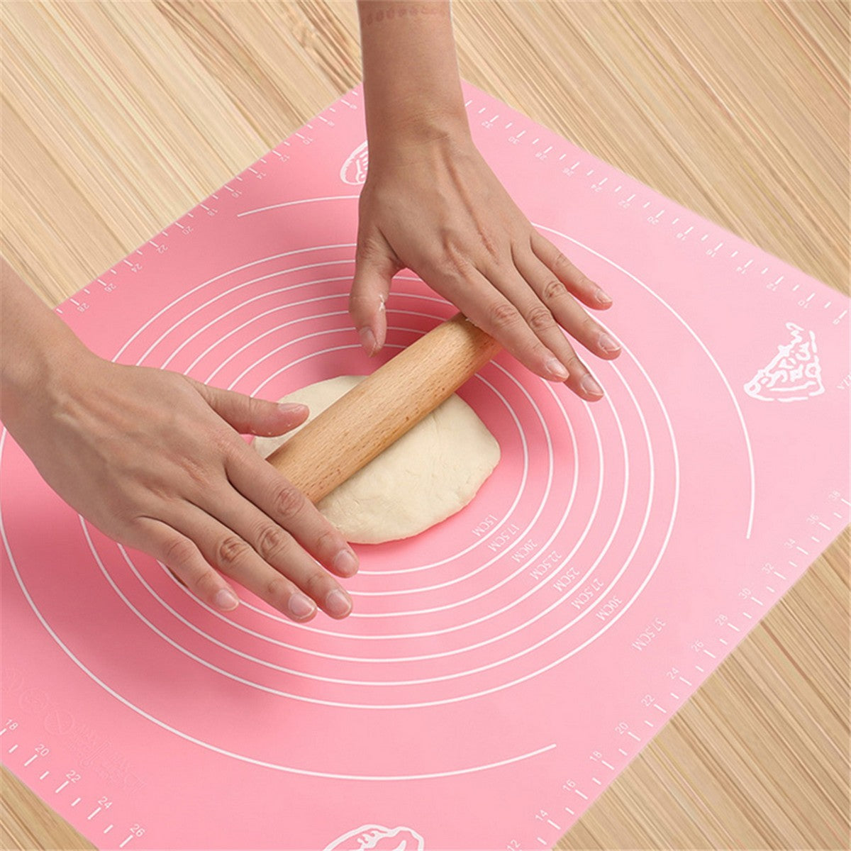 Silicone Baking Mat With Measurements Heat Resistant Cookie