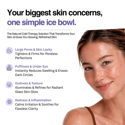 Silicone Ice Cube Bowl for Ice Facial & Cold Therapy