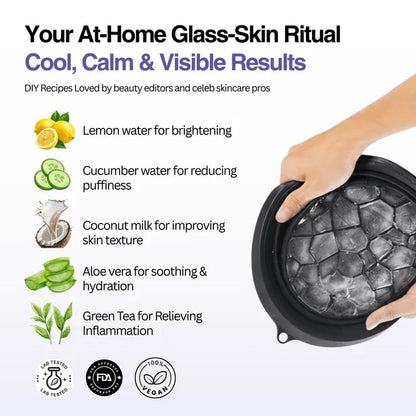 Silicone Ice Cube Bowl for Ice Facial & Cold Therapy
