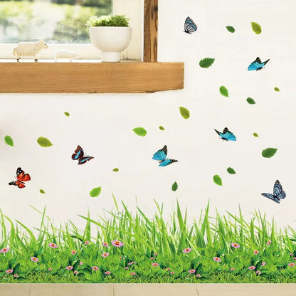 New 3D Fresh Green Plant Removable Green Grass