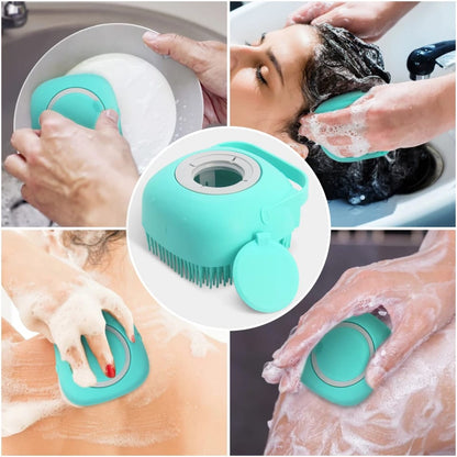 Silicone Bath and Body Shower Brush with Liquid