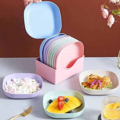 10Pcs Multi-function Eco-Friendly Colored Plastic Bone Dish Household