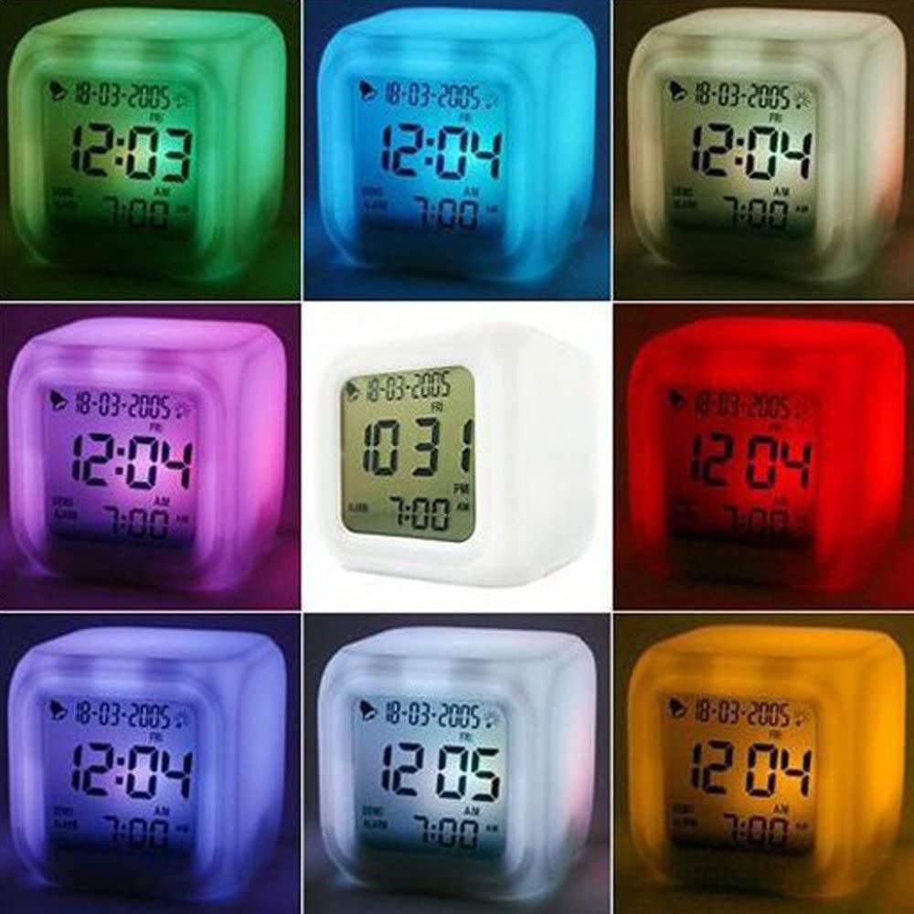 Creative Alarm Clock Sublimation LED Digital Clock 7