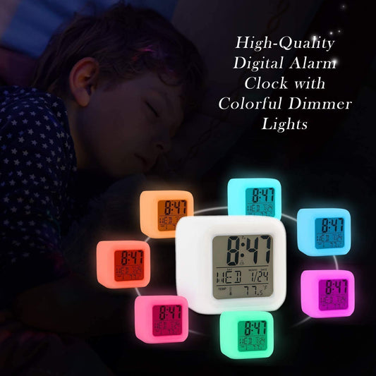 Creative Alarm Clock Sublimation LED Digital Clock 7