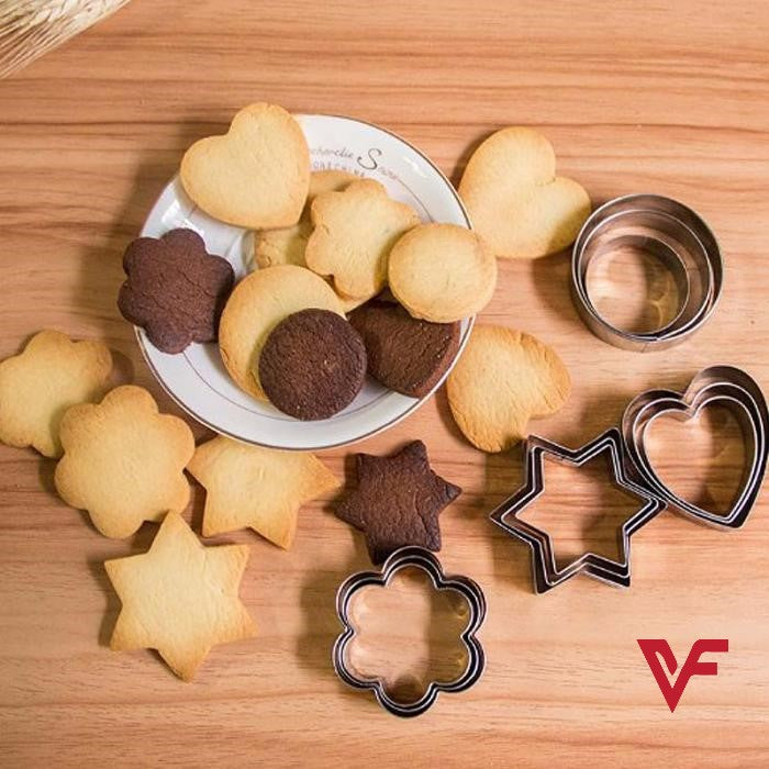 12 pcs, stainless steel cookie cutter, DIY, cookie