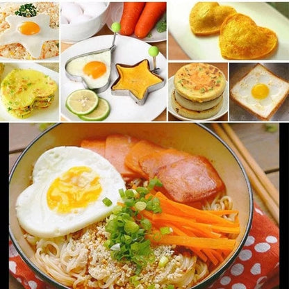 Pack of 4 Egg Shaper Kitchen Tools Star