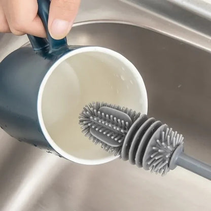 1 pcs Silicone Feeder Bottle Brush Glass Brush