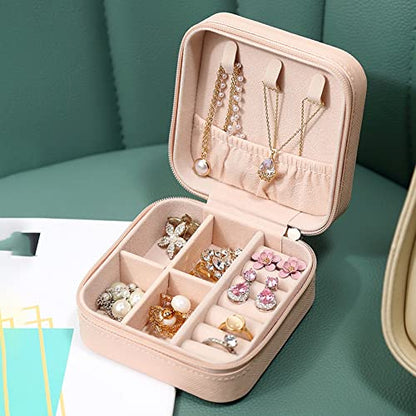 Travel Leather Pocket Jewellery Organizer With Box