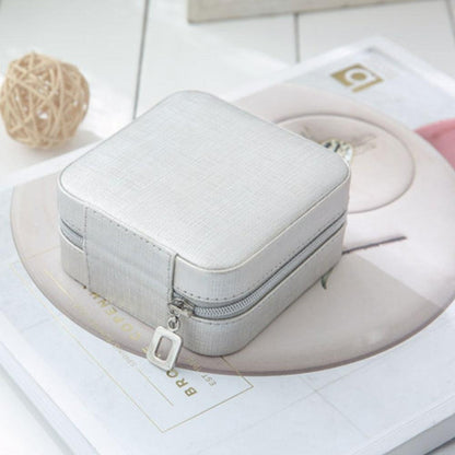 Travel Leather Pocket Jewellery Organizer With Box
