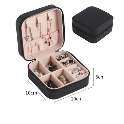 Travel Leather Pocket Jewellery Organizer With Box