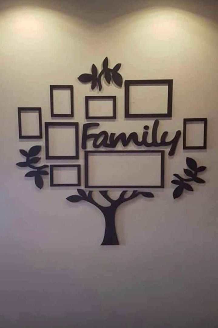 3d wall art family tree