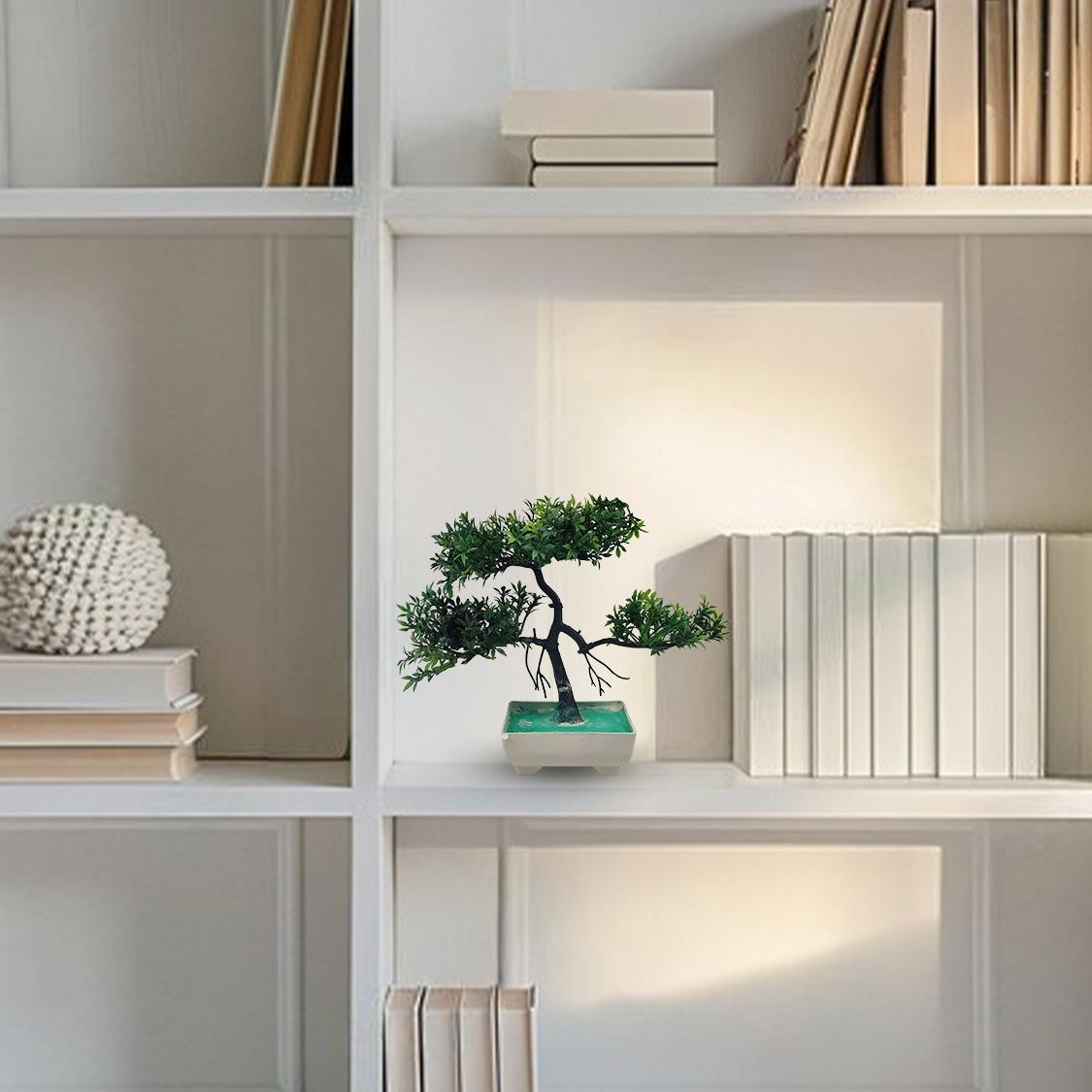 Green Artificial Bonsai Tree