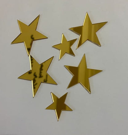 15 stars Mirror Matrial Acrylic Wall Art Decor