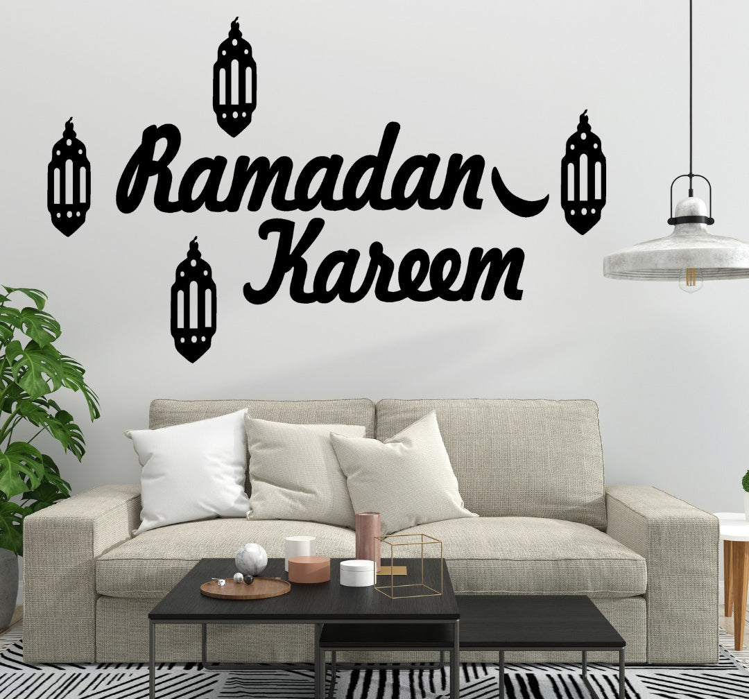 Ramzan kareem Islamic calligraphy 3D Wooden wall Decorative
