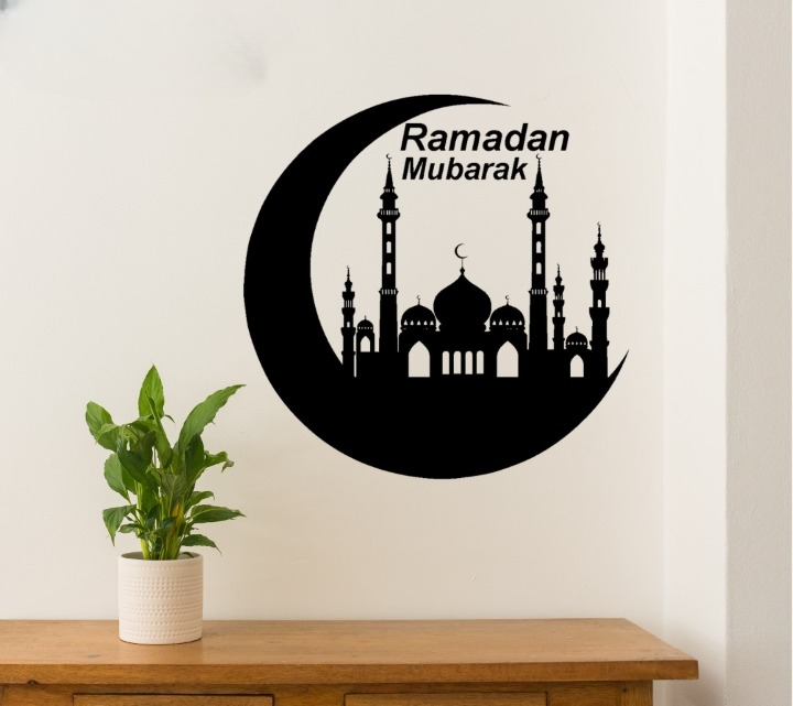Ramzan Mubarak Islamic Calligraphy 3D Wooden Wall Decorative