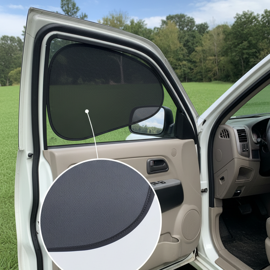 4 Pcs Car Shades Universal Size Sun Protection