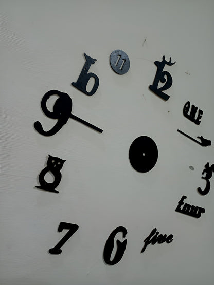 Decorative 3D Clock / DIY Clock Creative 3D