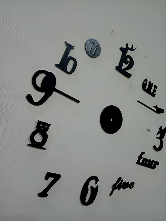 Decorative 3D Clock / DIY Clock Creative 3D