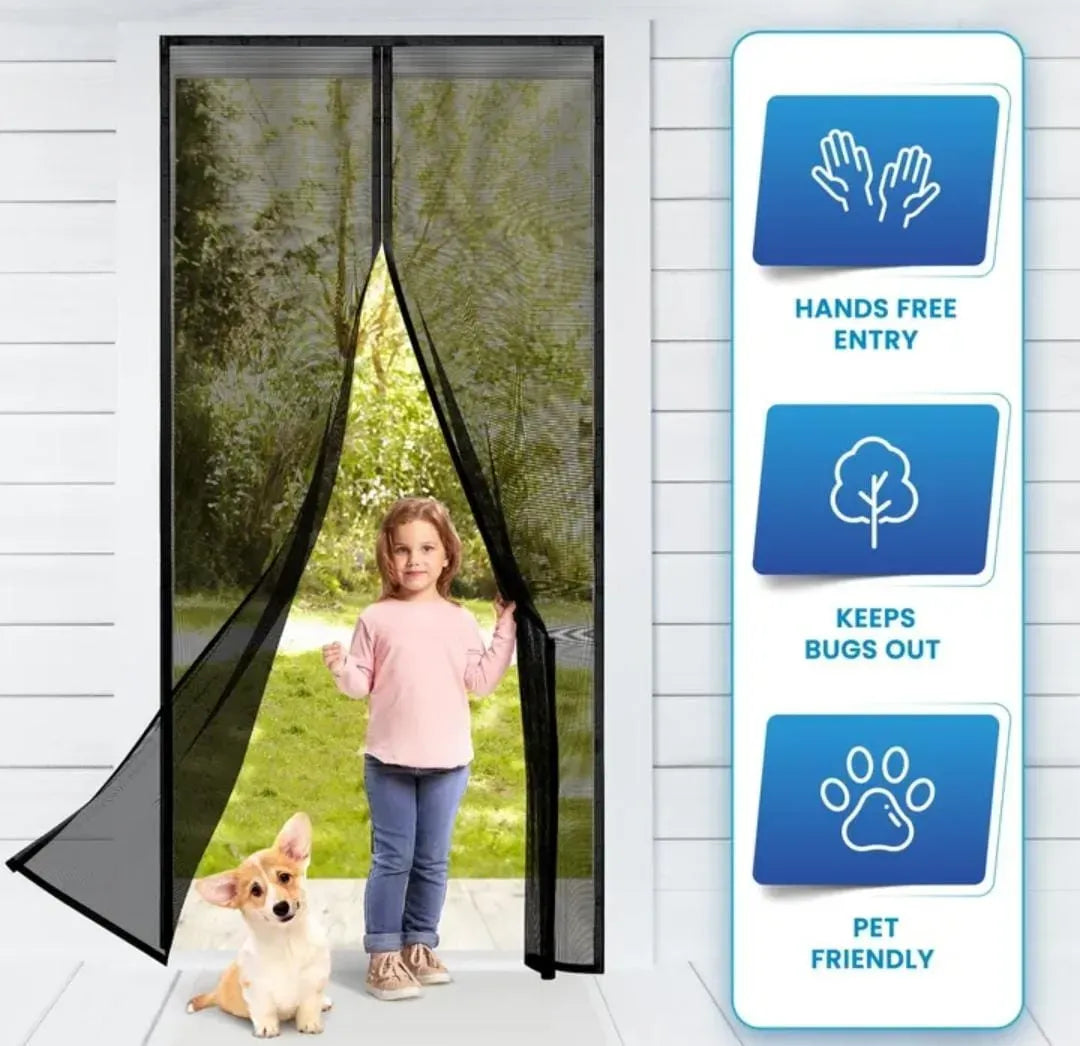 Premium Quality Mosquito Magic Mesh Door Curtain