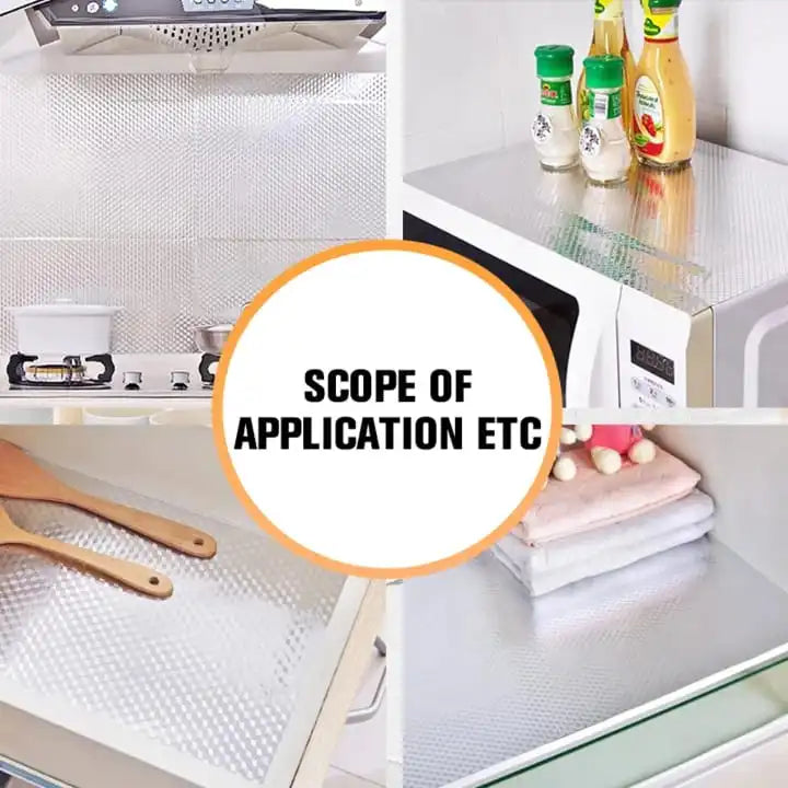 Silver Foil Kitchen Waterproof & Oil Proof Self-Adhesive