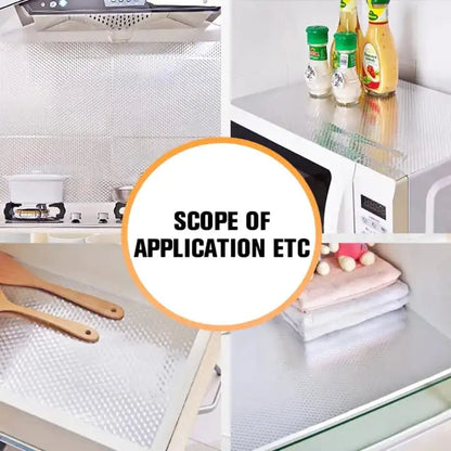 Silver Foil Kitchen Waterproof & Oil Proof Self-Adhesive
