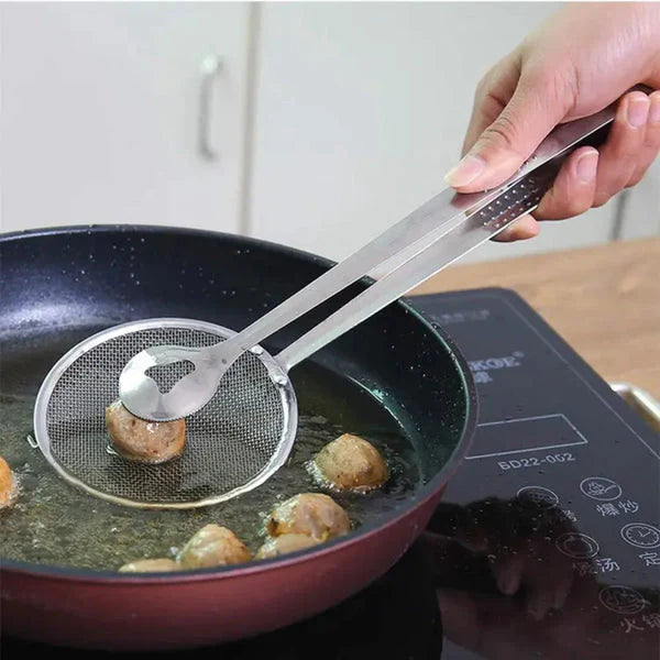 2 IN 1 FRYING TONG