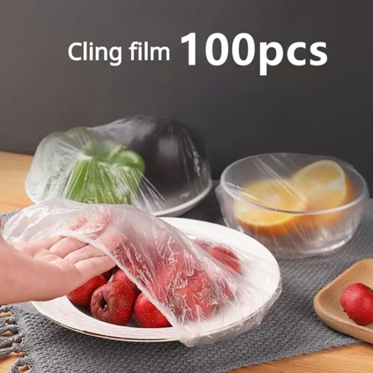 100pc Disposable Cling Film Cover Household Refrigerator Food