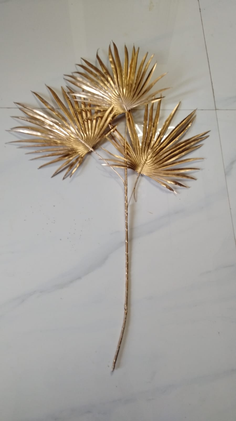 Golden Flower Stick Decorative Accent
