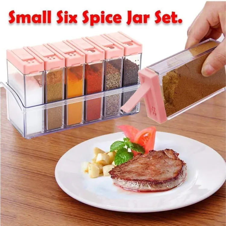 Spice Jars Dispenser Masala Rack Easy Flow Storage