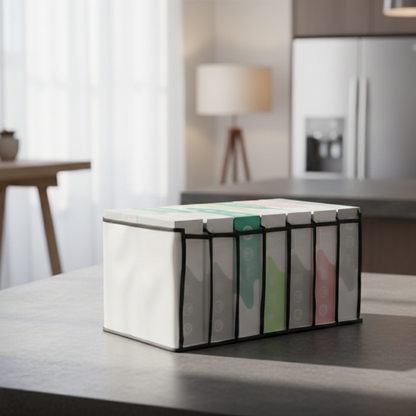 7 Grid Non-Woven Clothes Organizer for Wardrobe
