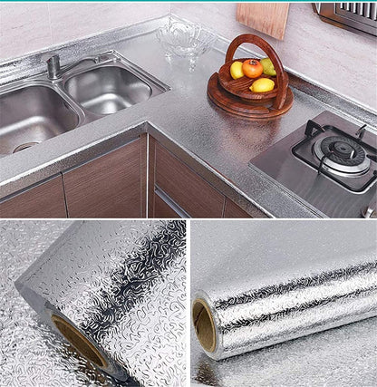 Silver Foil Kitchen Waterproof & Oil Proof Self-Adhesive