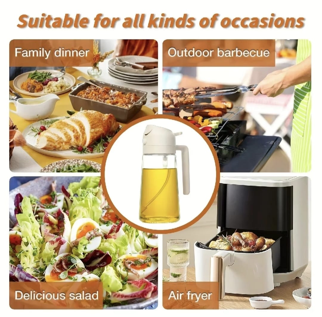 470ml Kitchen Glass Oil Sprayer Bottle