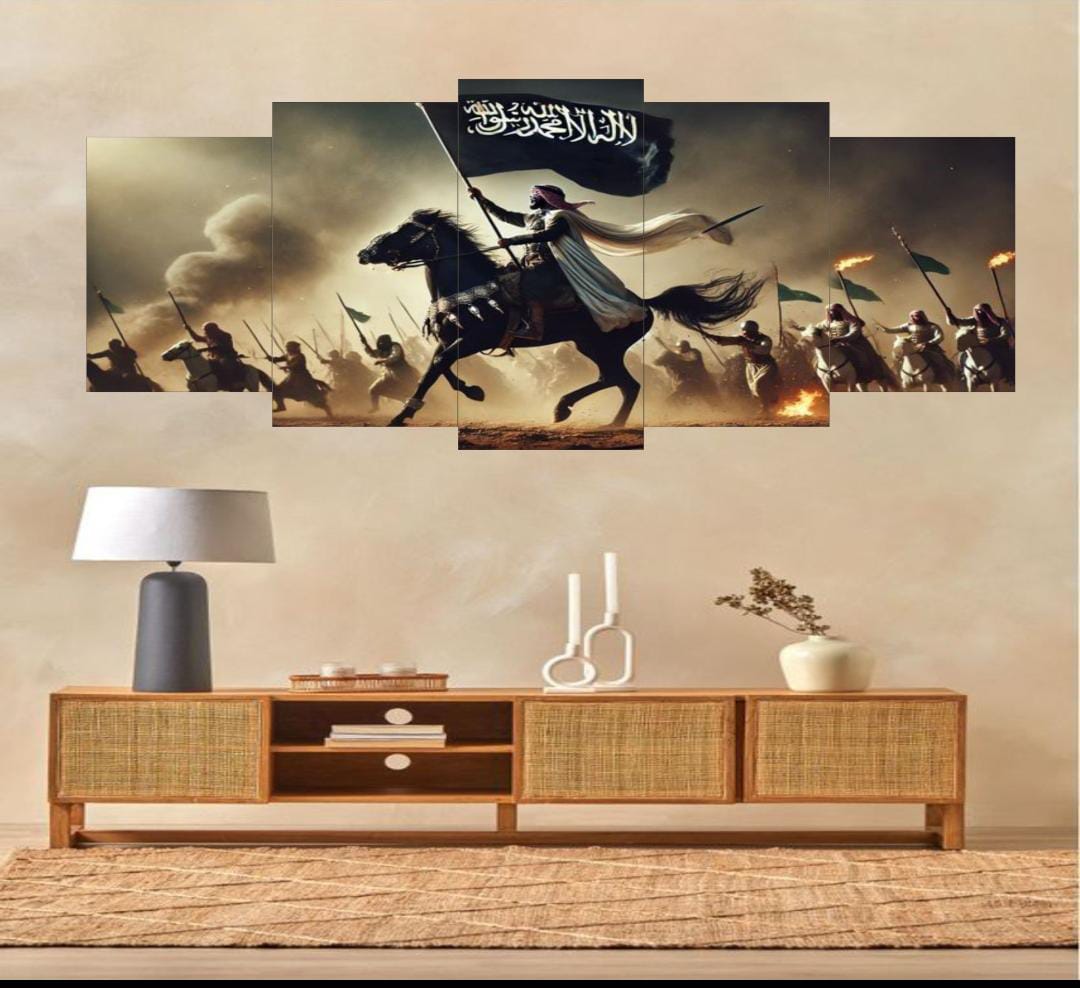 Islamic Warrior Canvas Wall Art – Set
