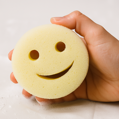 Smiley Face Scrub Sponge – Mr. & Mrs. Scrub