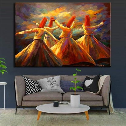 Whirling Dervish Wall Art Painting