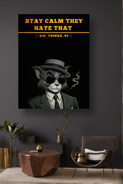 Stay Calm They Hate That” Framed Wall Art
