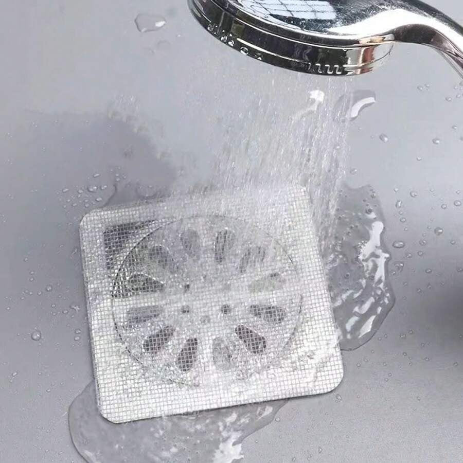 10 Pcs Multifunctional Net Sticker Drainer Net For Bathroom